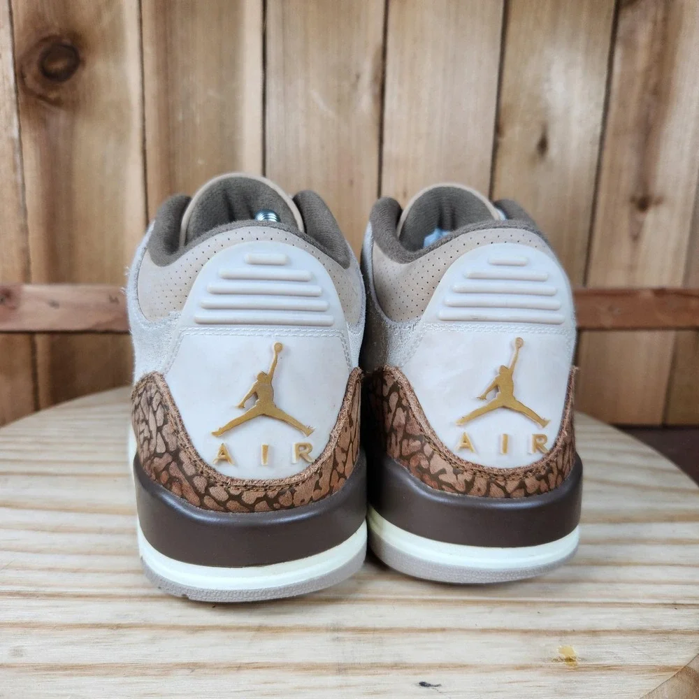 Jordan Air Jordan 3‎ Retro Palomino Shoes Mens 8 Brown Suede Sneakers CT8532-102